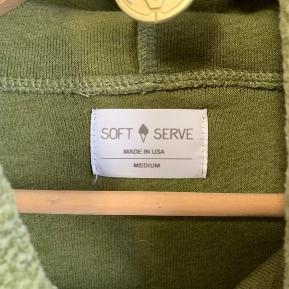 Soft Serve Hoodie-Olive - Picture 2 of 4